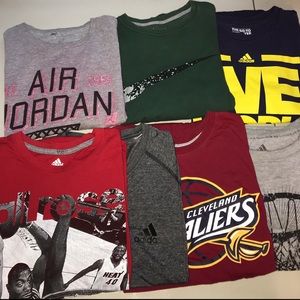 7 Shirt Bundle Nike/Adidas Size M & L